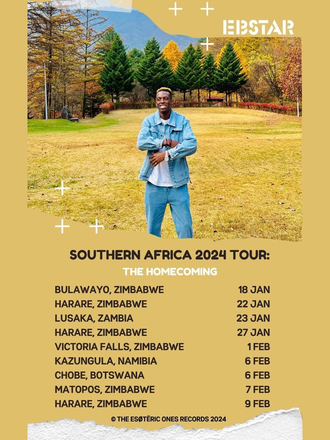 Ebstar Southern Africa Tour 2024 — The Homecoming — Zimbabwe, Zambia, Namibia, Botswana