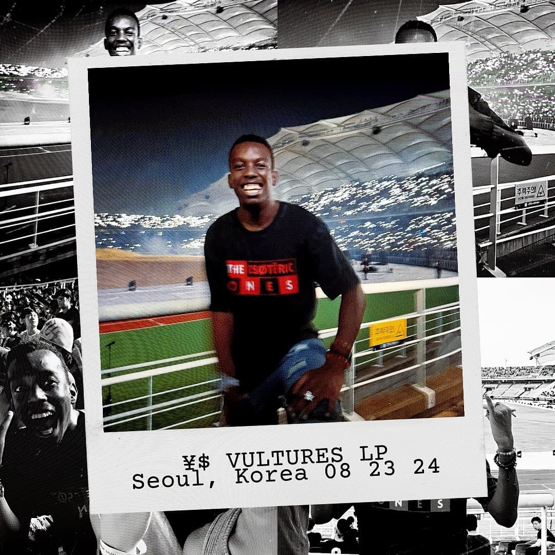 Kanye West & Ty Dolla $ign concert at Goyang Stadium.